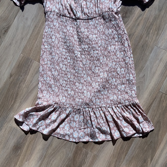 3/$33 Lily rose dress floral print Smocked puff sleeve cottagecore boho M jr - Picture 15 of 16